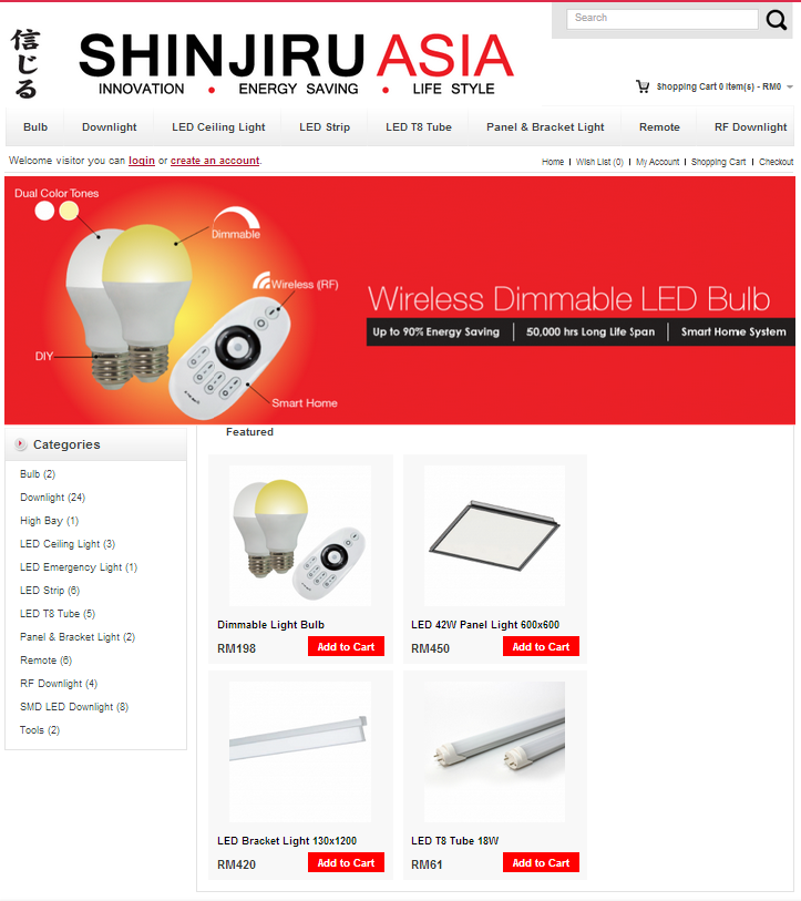 e-commerce, shinjiru asia, website