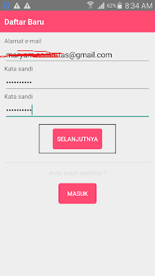 cara daftar di aplikasi licorice android