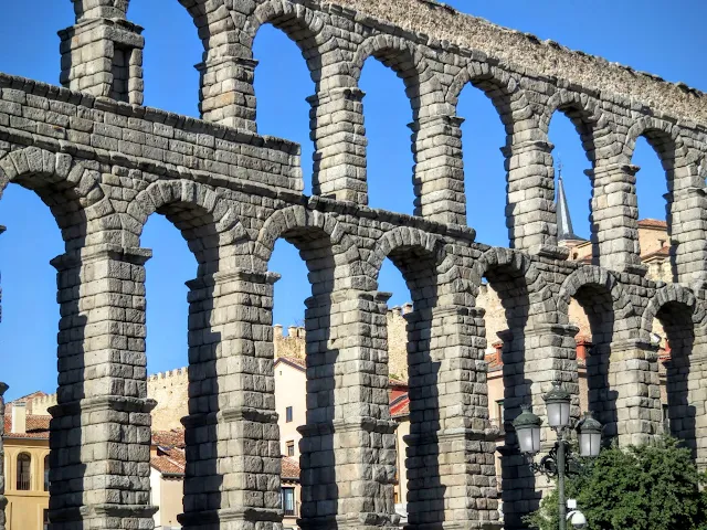 The Aqueduct in Segovia Spain