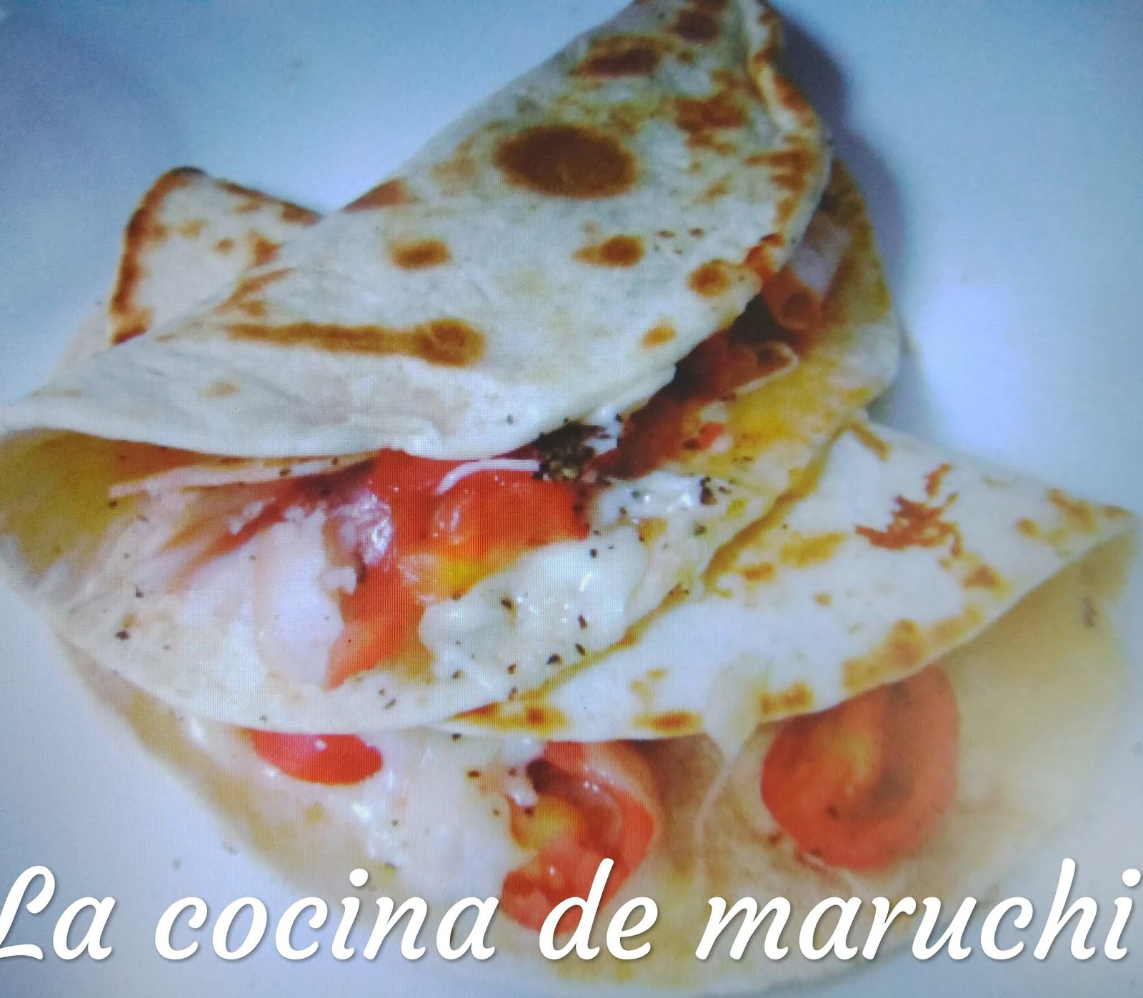 la cocina de maruchi Las quesadillas de queso, jamon york y tomates