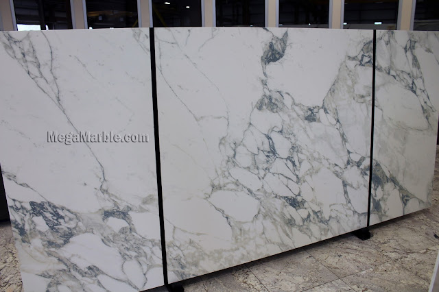 Arabescato Porcelain Slabs For Countertops & Shower Walls