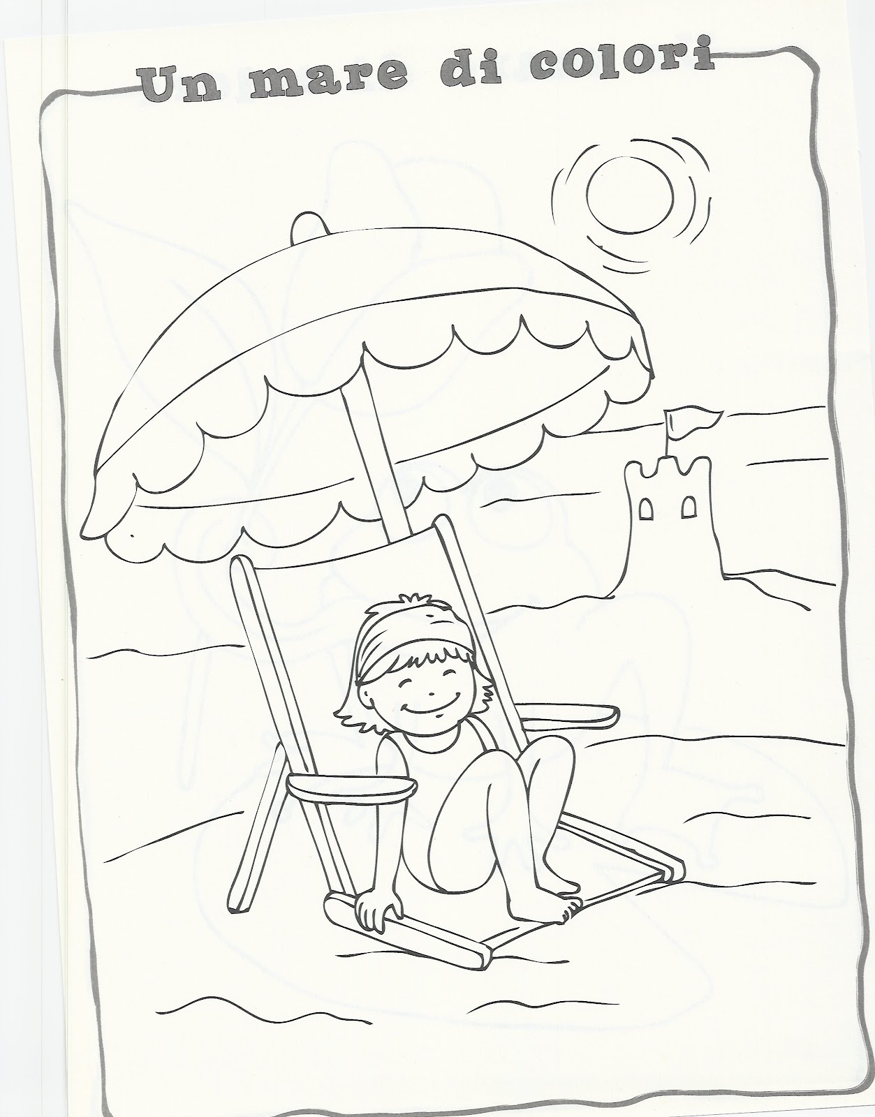 disegni da colorare il mare