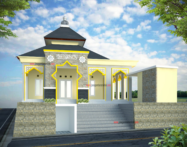 Gambar Model Teras Mushola Minimalis - 12 Desain Masjid Minimalis