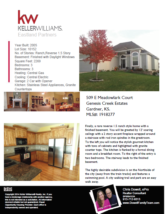 Johnson County Connect Checkout this new reverse 1.5 story Gardner, KS