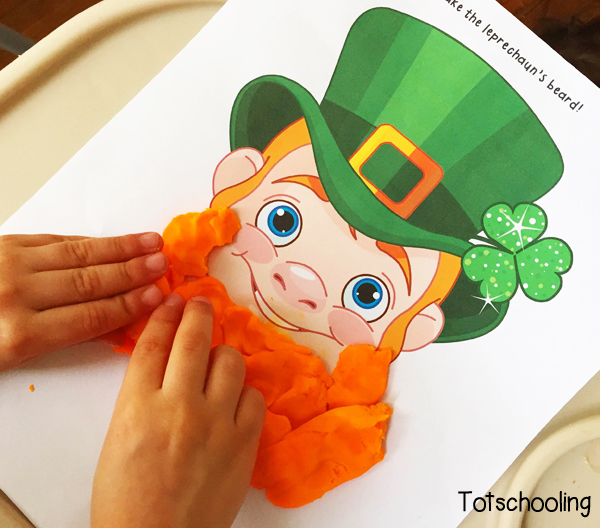 St. Patrick's Day Play Dough Mat - Only Passionate Curiosity