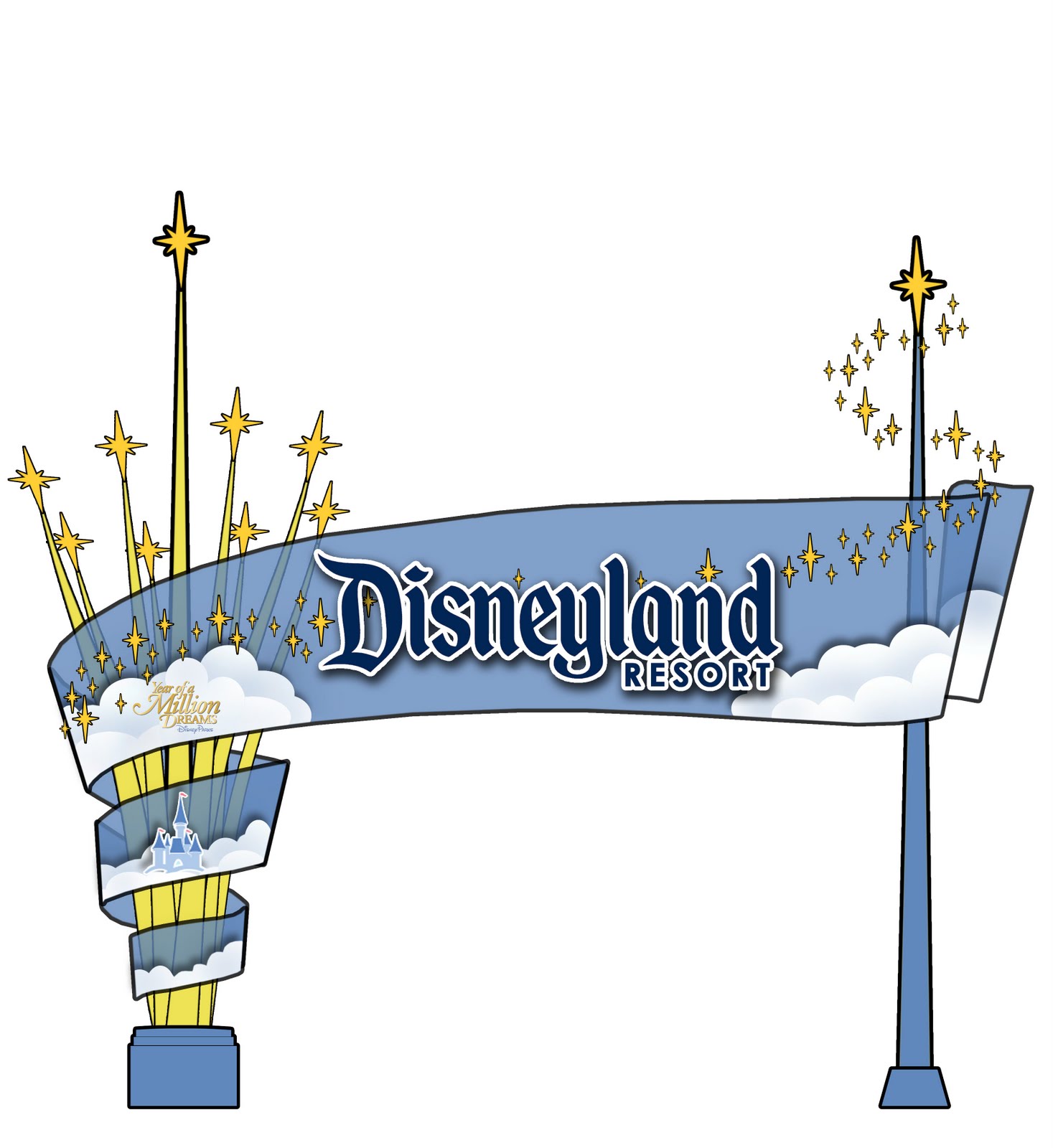 Disneyland California Re(P)ort: Disneyland Sign 2000s