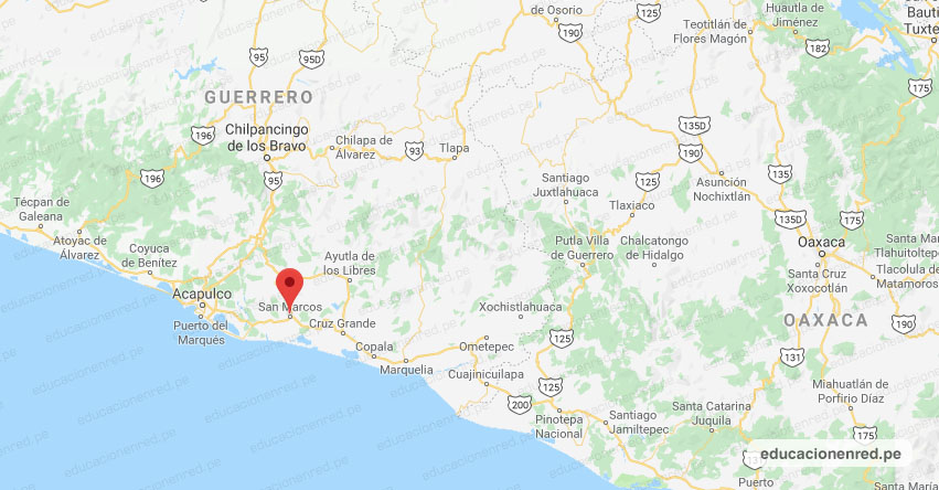 Temblor en México de Magnitud 4.1 (Hoy Sábado 11 Julio 2020) Sismo - Epicentro - San Marcos - Guerrero - GRO. - SSN - www.ssn.unam.mx