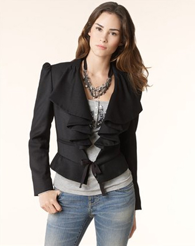 Adrianna Papell Gallery: Juicy Couture - DRAPEY TWILL JACKET