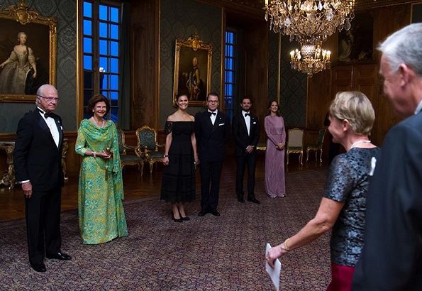 Crown Princess Victoria wore By Malina Othelia Dress, Princess Sofia wore Stylein Ixoy Dress. Queen Silvia