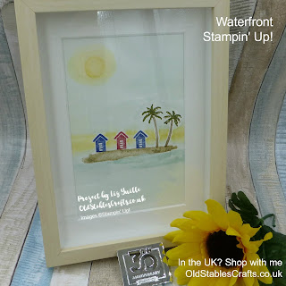 Waterfront stamp set Stampin up Sunshine Project for Inspire create challenge