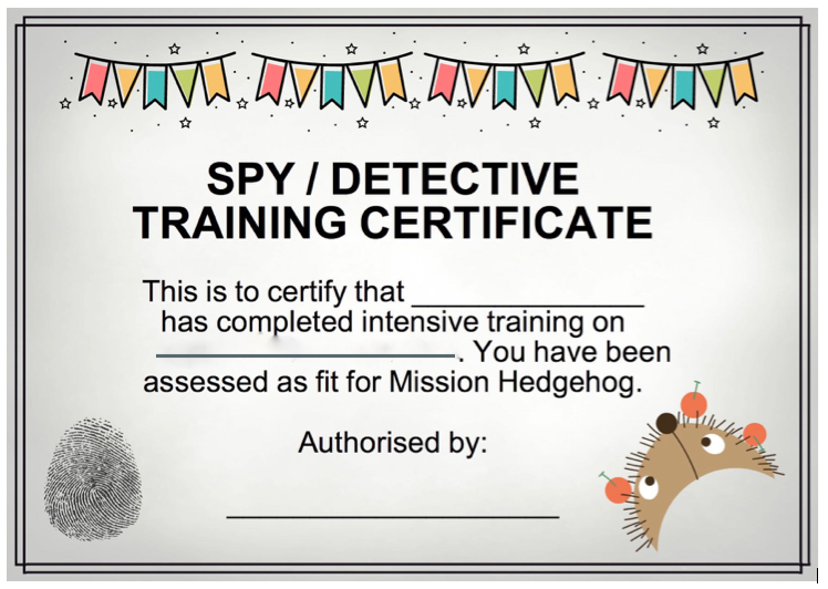 Detective Certificate