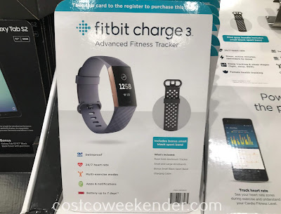 Know your activity level and calories burned with the Fitbit Charge 3 Fitness Tracker