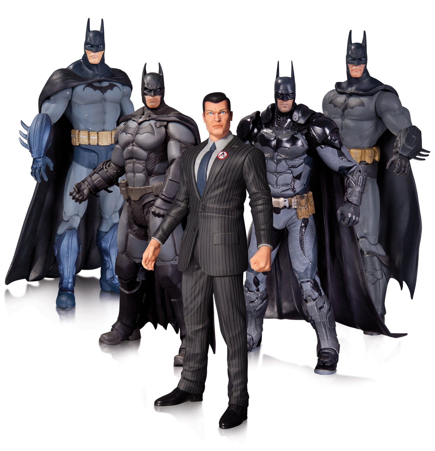 Batman наборы. Batman Arkham Брюс Уэйн. Фигурки Бэтмен Аркхем Сити. Batman Arkham Knight фигурка. Batman Arkham Action Figure 5-Pack.