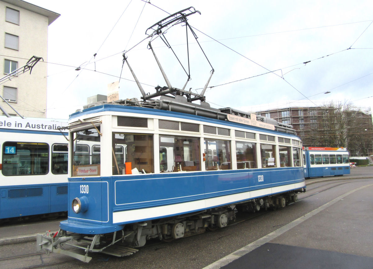 Oeffentliche Verkehrsmittel VBZ Partytram Ce 4/4 1330 (Elefant)