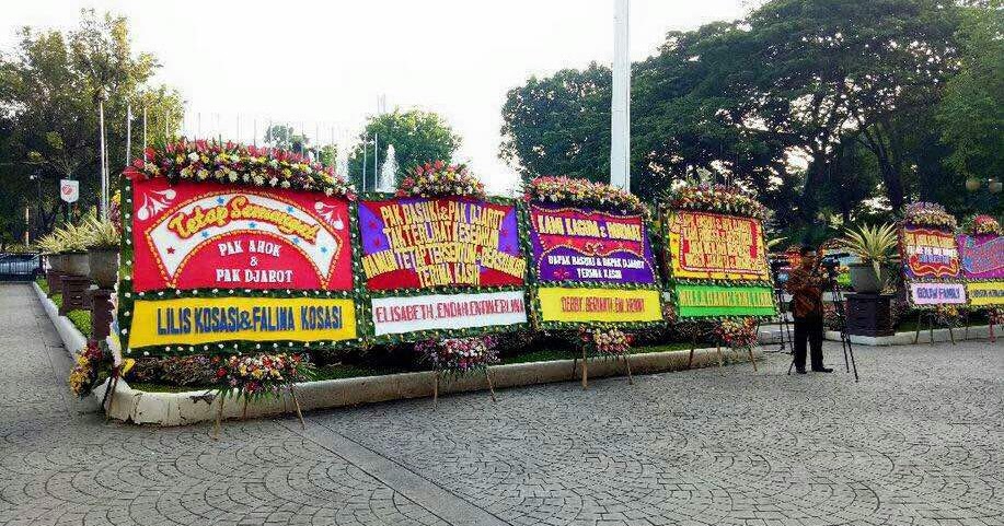 Ahok Kalah Banyak Karangan Bunga di Balai Kota, Gerindra ...