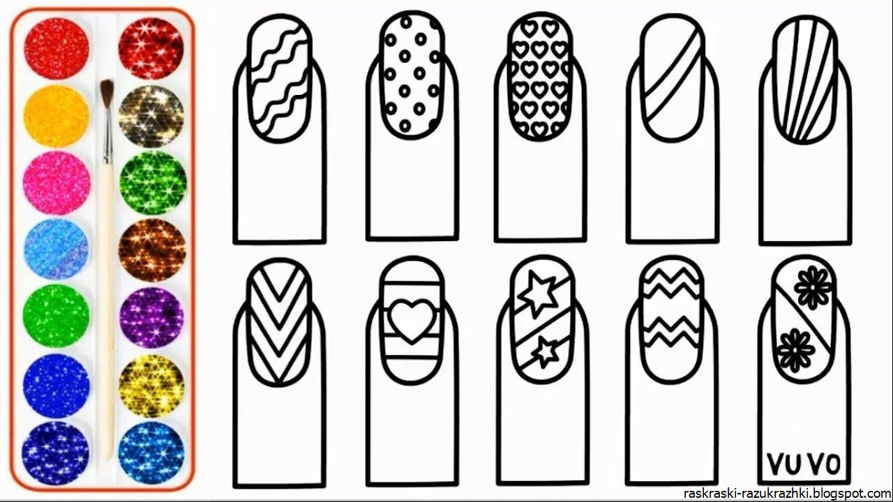 1. Nail Art Design Practice Templates - Amazon.com - wide 9