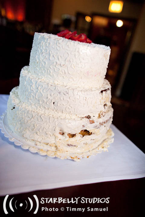 Our beautiful delicious fabulously smooshed wedding cake