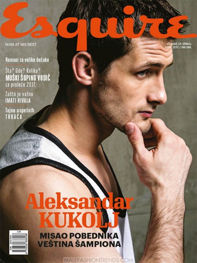 Aleksandar Kukolj para Esquire Serbia Abril 2017