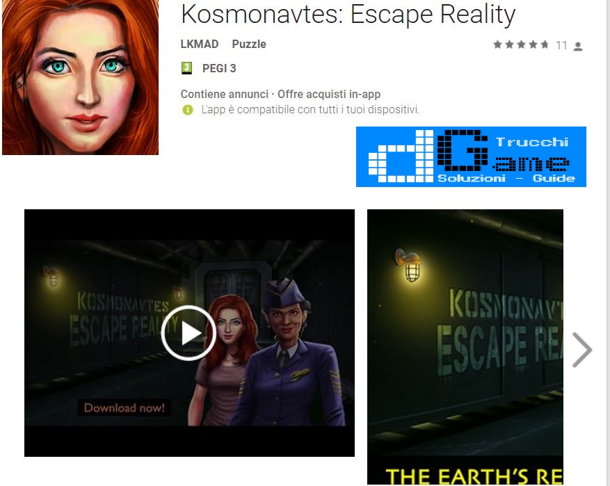 Soluzioni Kosmonavtes Escape Reality | Tutti i livelli risolti con screenshot soluzione