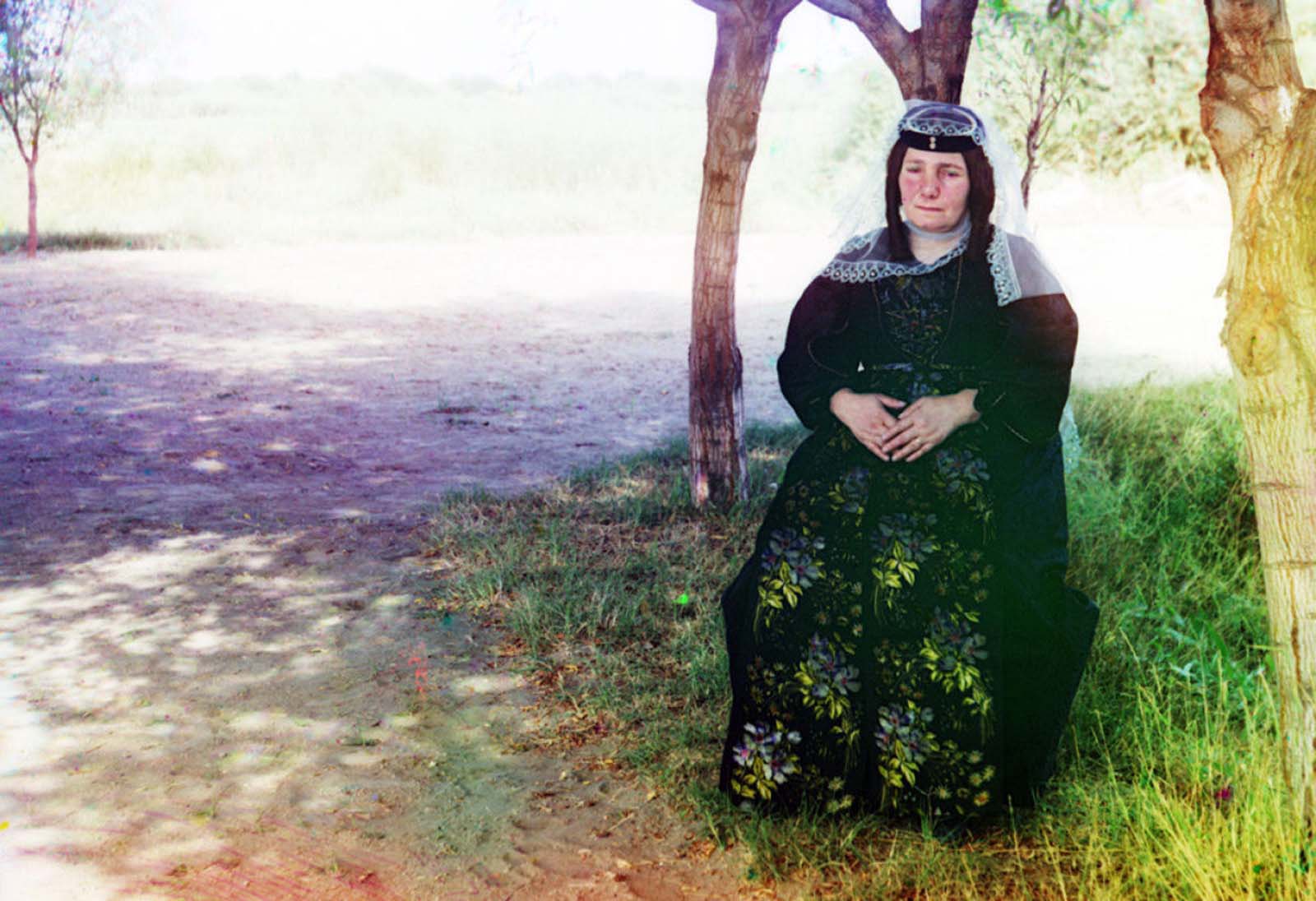 A Georgian woman poses for a photograph, ca. 1910.