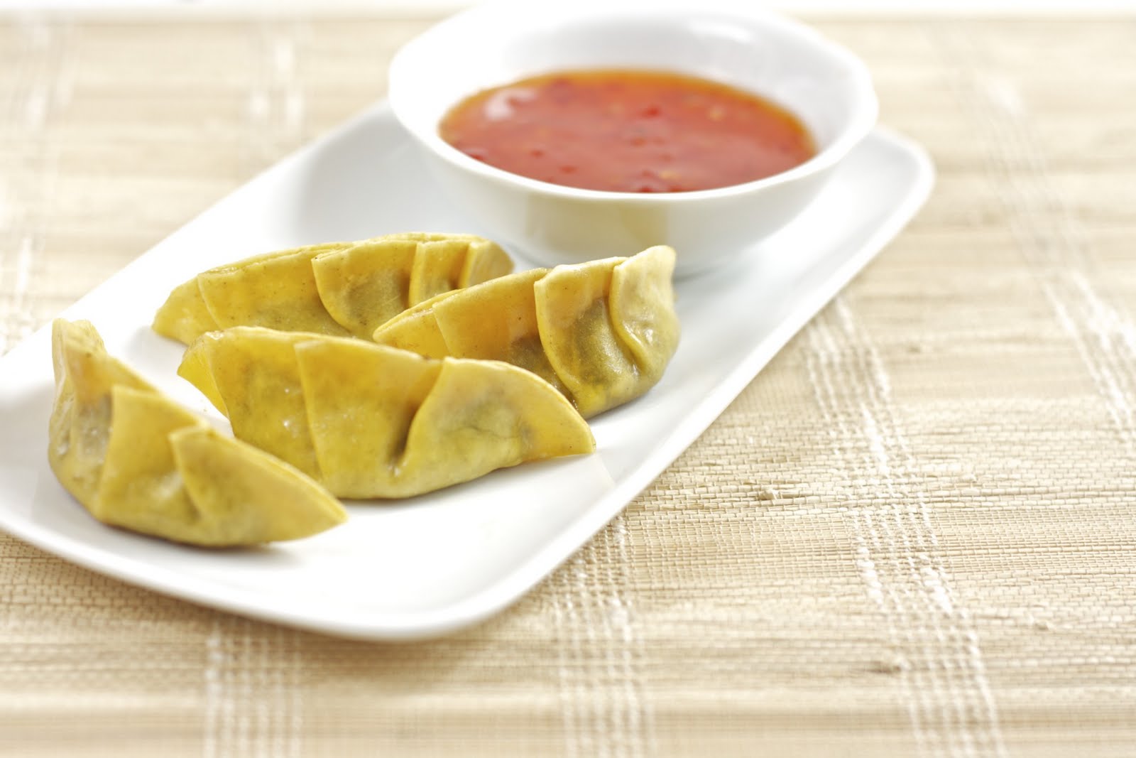 Dude Food Duck Confit Gyoza with Dried Cranberries