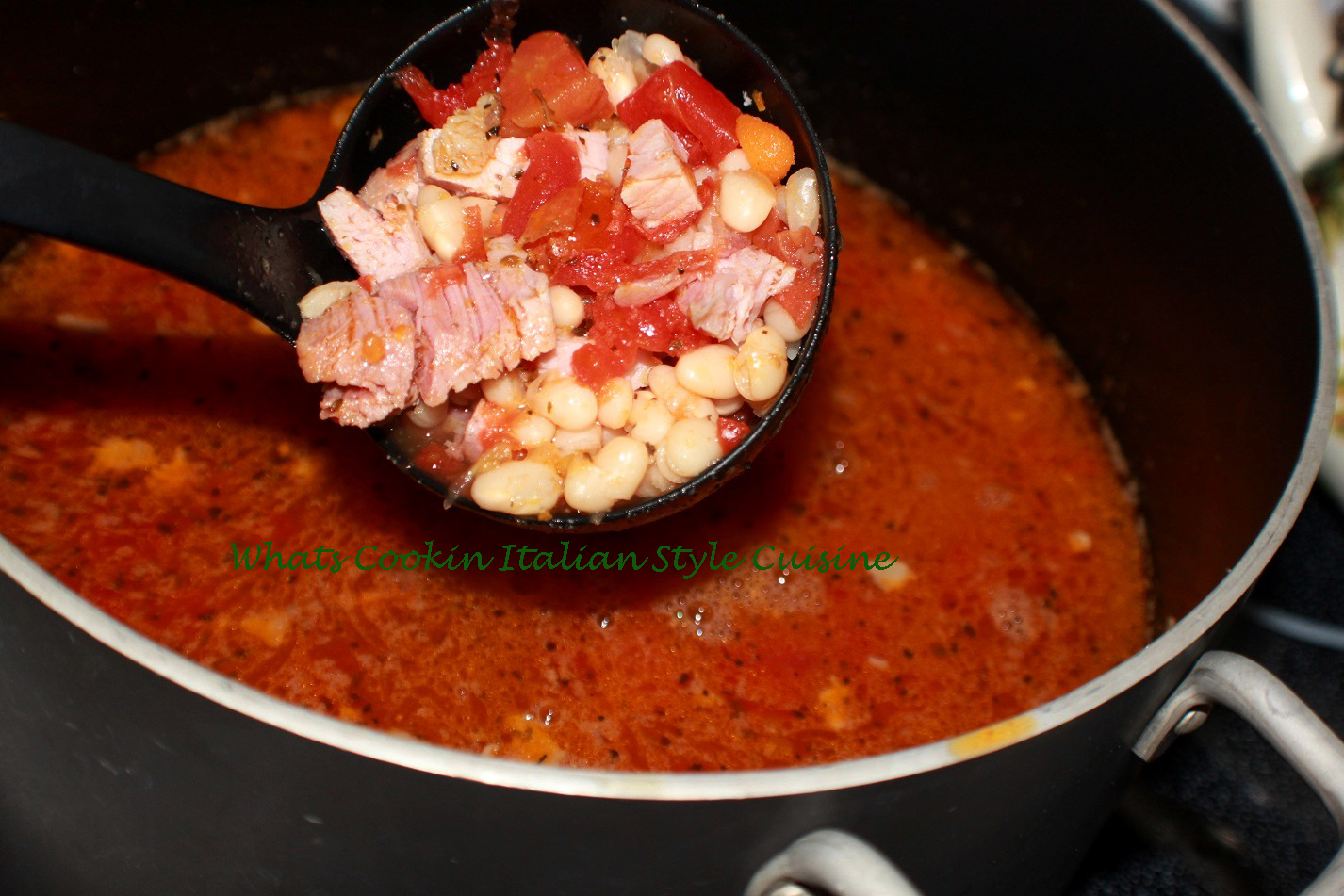 Smoked Pork Chop and Bean Soup Recipe What's Cookin' Italian Style