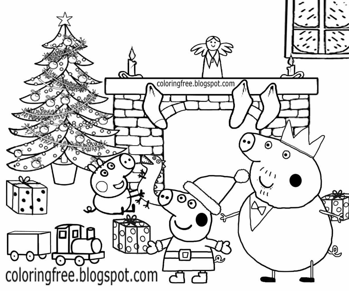 Free Coloring Pages Printable Pictures To Color Kids Drawing Ideas Christmas Peppa Pig Coloring Pages Winter Easy Printable Cartoons