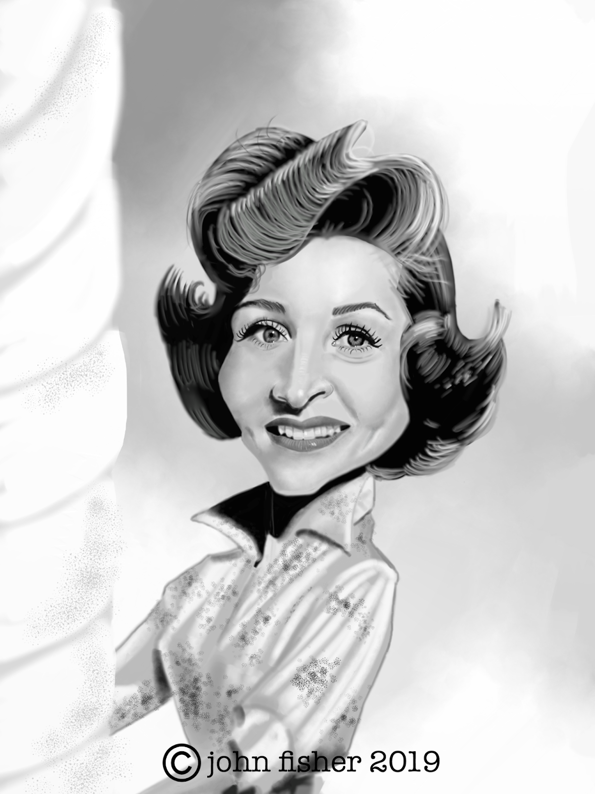 The Art of John Fisher Betty White..