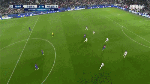 유벤투스 VS 바르셀로나, 경기 10짤 요약.GIF