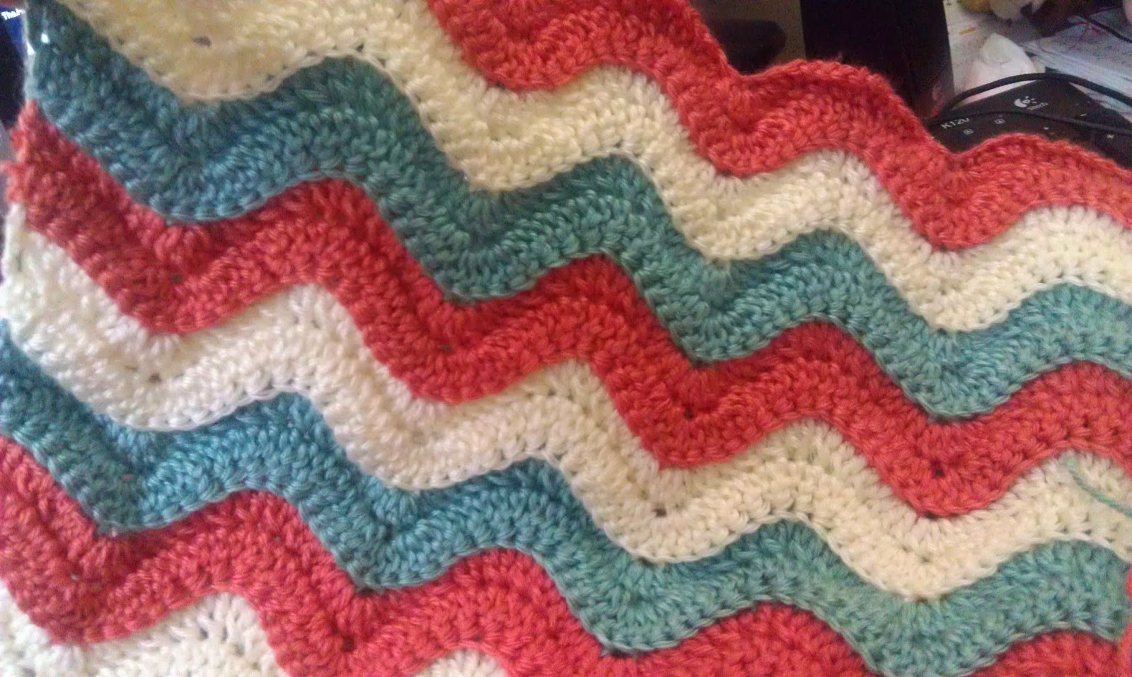 crochet blanket afghan baby ridged ripple