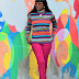 CANDY STRIPE TURTLENECK SWEATER