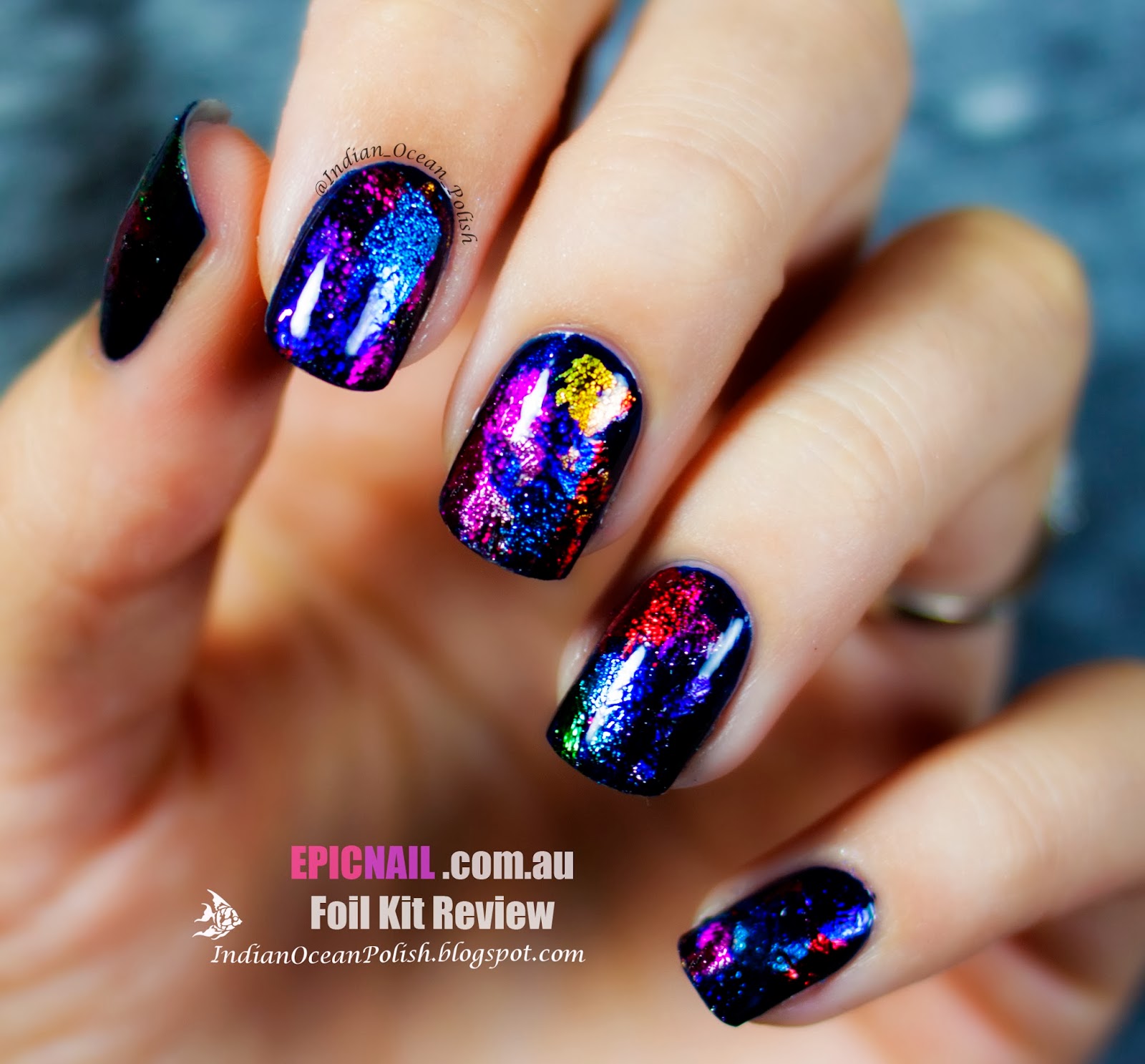 Indian Ocean Polish Review Epicnail New Nail Foil Kits! "Essentials"