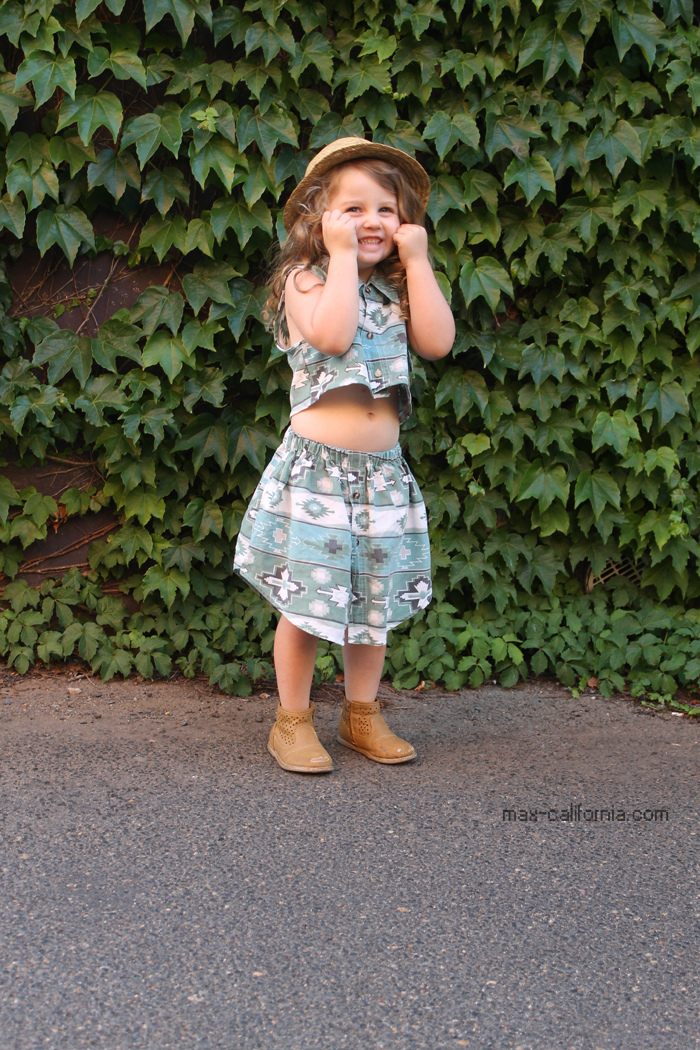 Tutorial Mens Shirt to Girls Skirt Set Max California