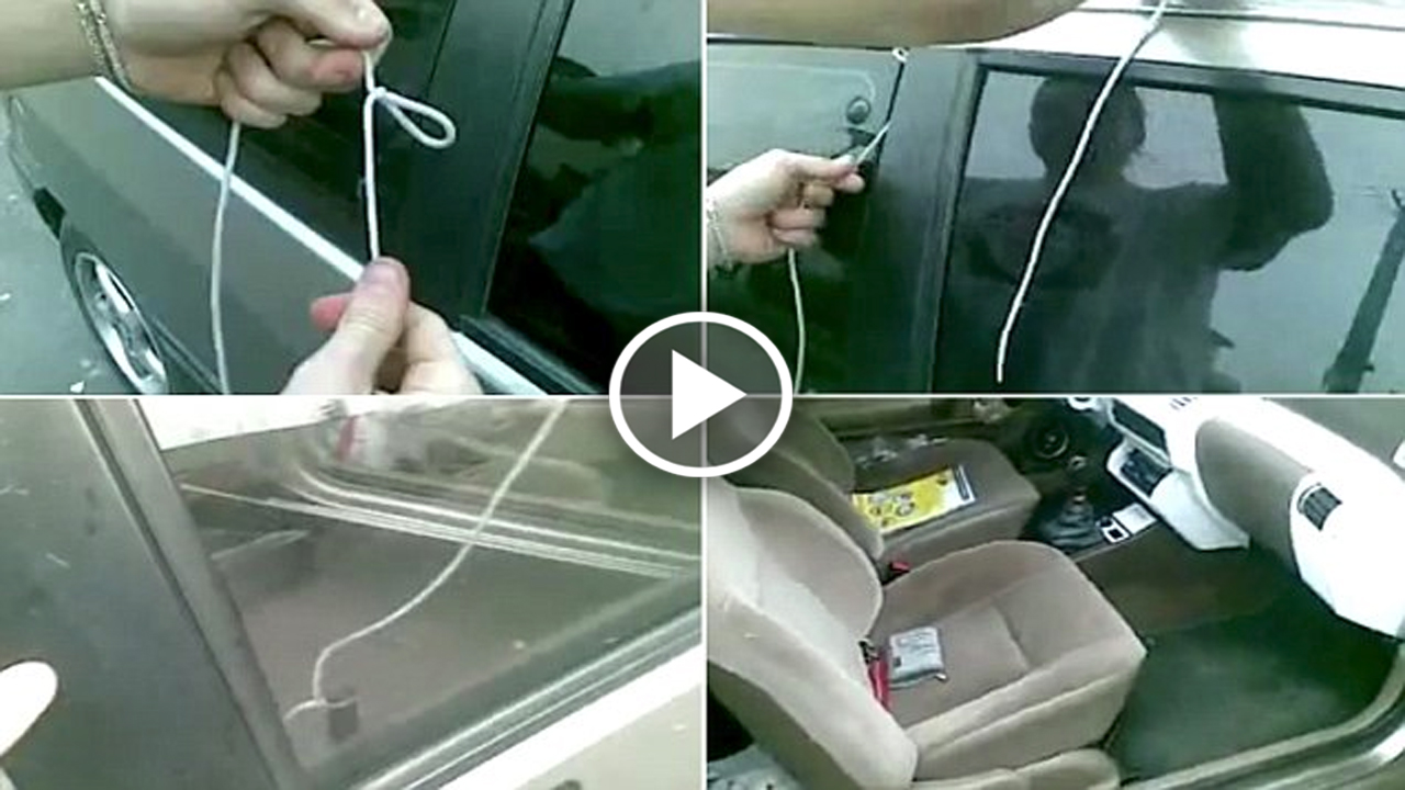 Must Watch How to unlock your car from the outside in seconds using a