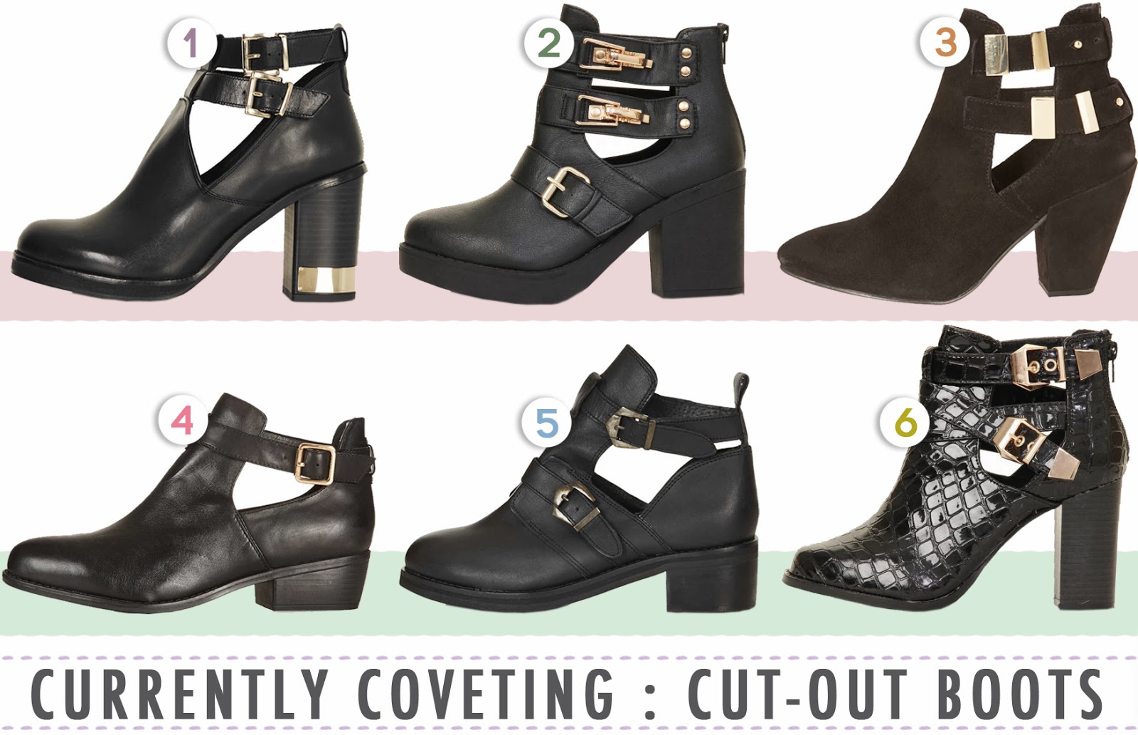 black cut out ankle boots black cut out ankle boots