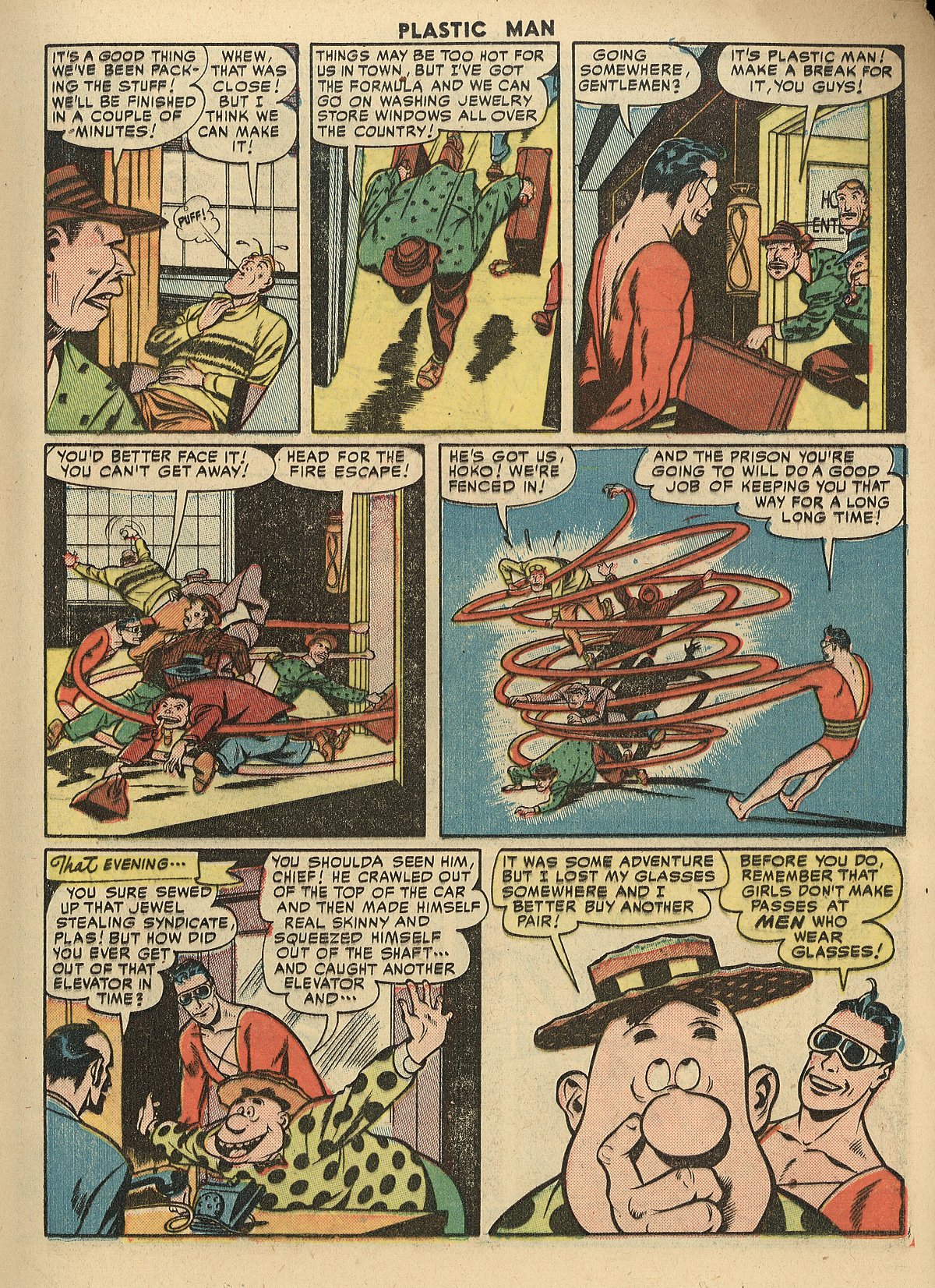 Read online Plastic Man (1943) comic -  Issue #28 - 25