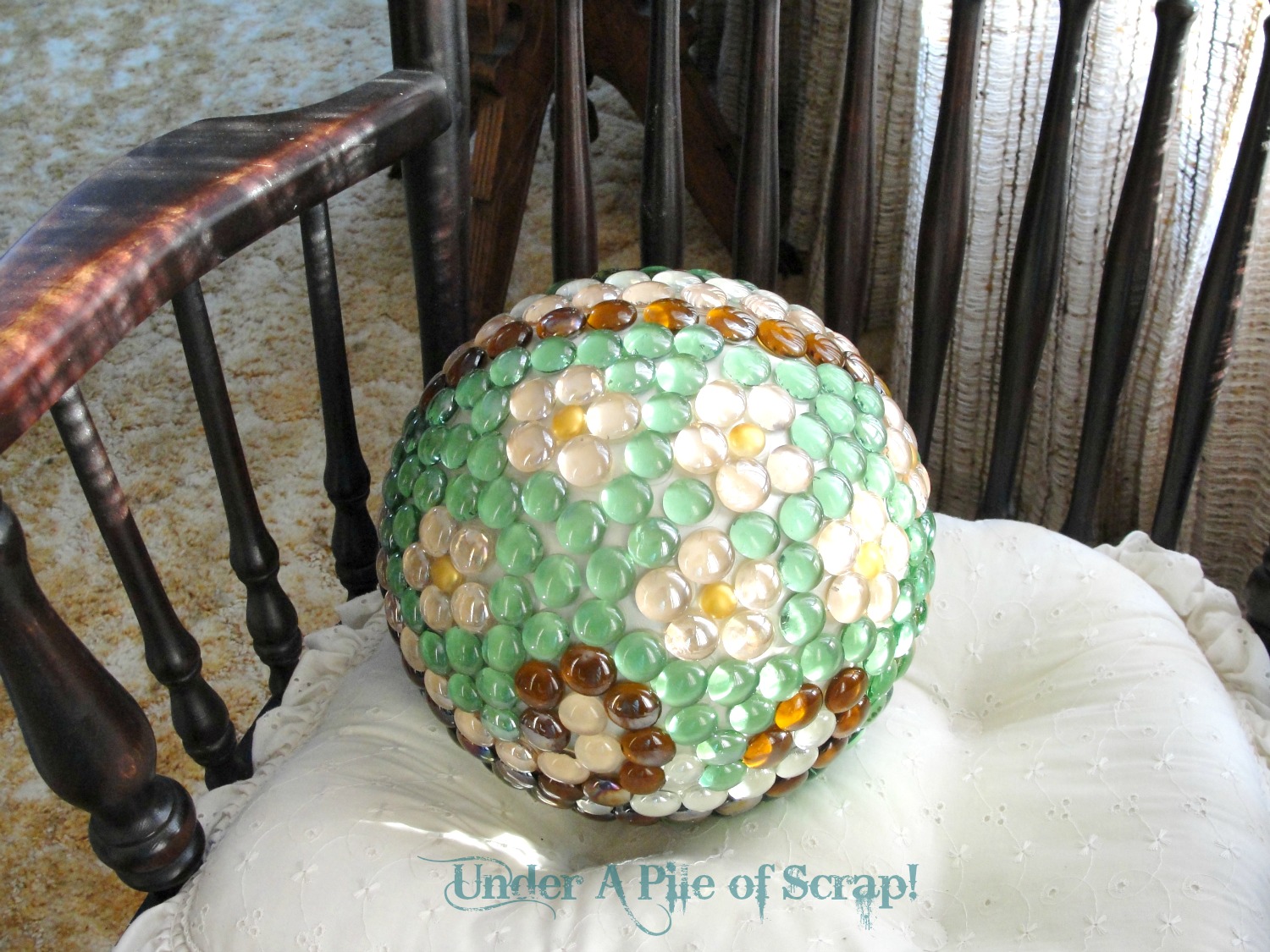 Under A Pile of Scrap! Mosaic Gazing Ball or is it?