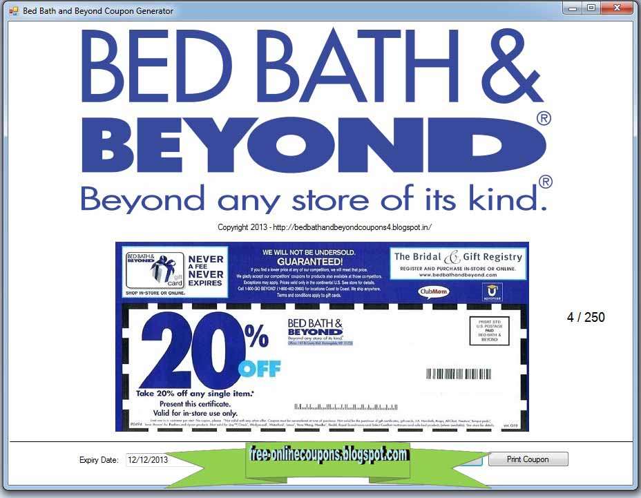 Save with our 28 active Bed Bath and Beyond online coupons