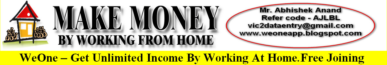 WeOne - Make Money With Weone Absolutely Free