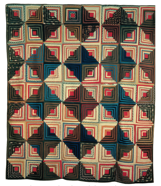 Quilting Land 3d Diamonds Log Cabin Quilt