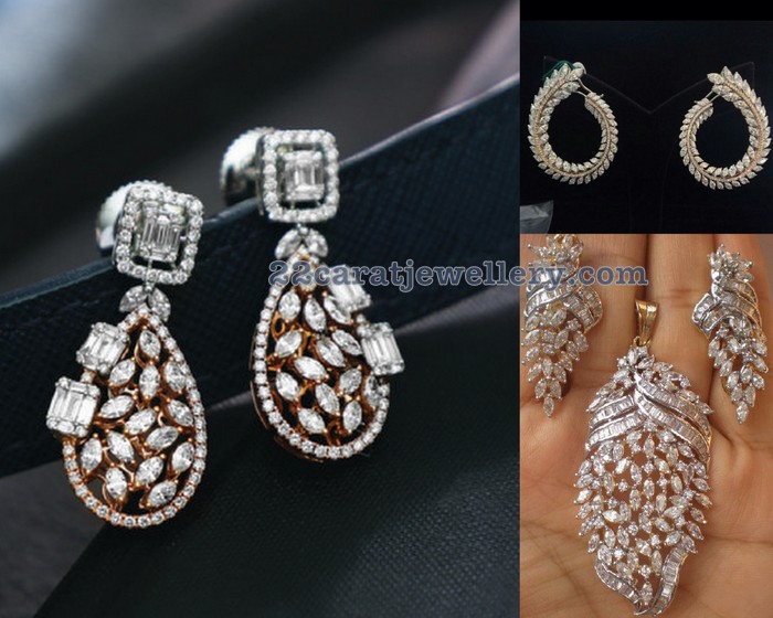 Buy 18k diamond stud earrings 155dH2926 Online from VaibHav Jewellers