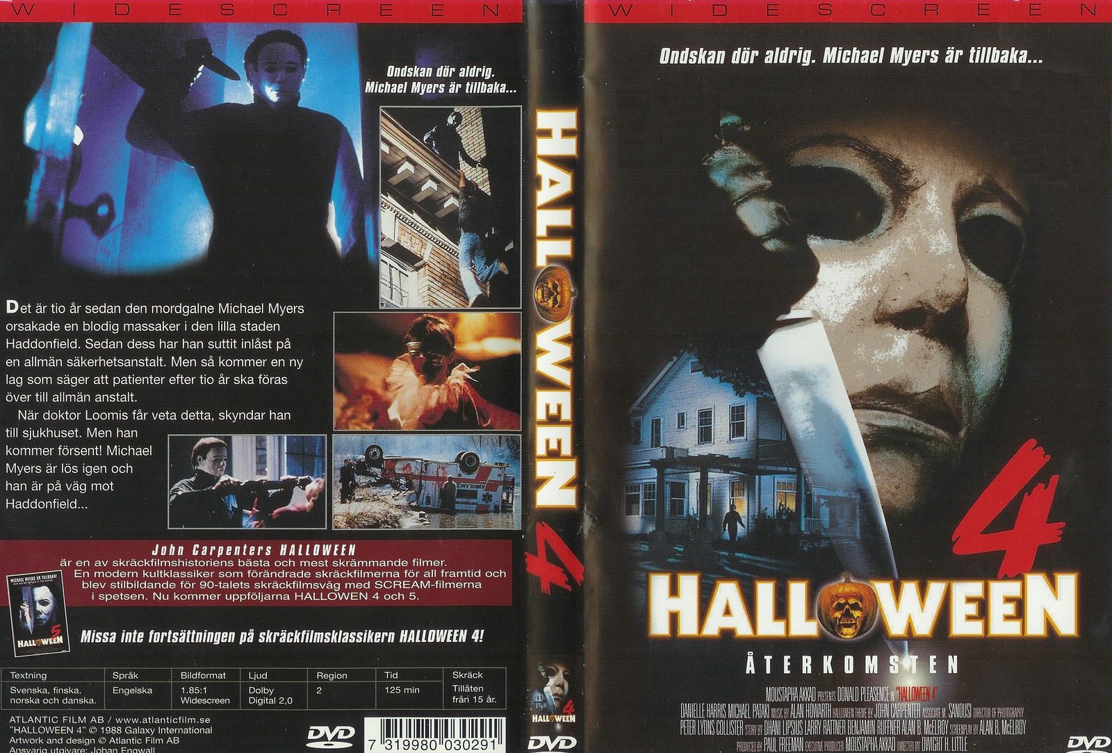 The Horrors of Halloween HALLOWEEN 4 THE RETURN OF MICHAEL MYERS (1988