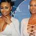 Cleavage war! Blac Chyna and Amber Rose shows off cleavage at Rob's pool party