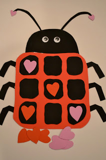 Valentine's Day Ladybug Activity for Preschoolers: Tic-Tac Toe Game