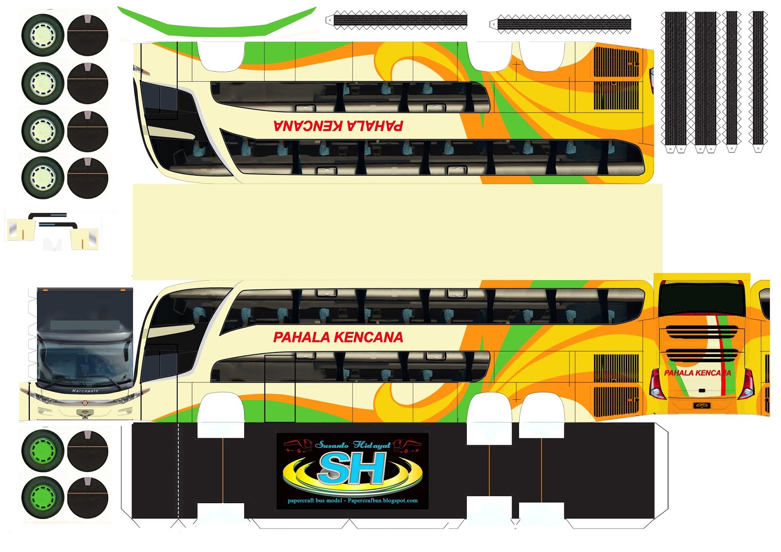 Pola Miniatur Bus Shd