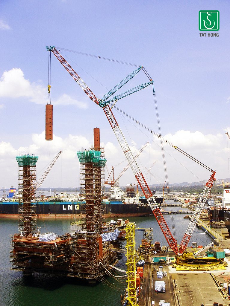 Industrial History Cranes with a Luffer Jib