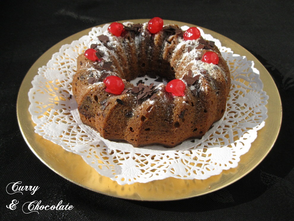 Curry y Chocolate Bizcocho de galletas María y trocitos de chocolate Chocolate and Marie