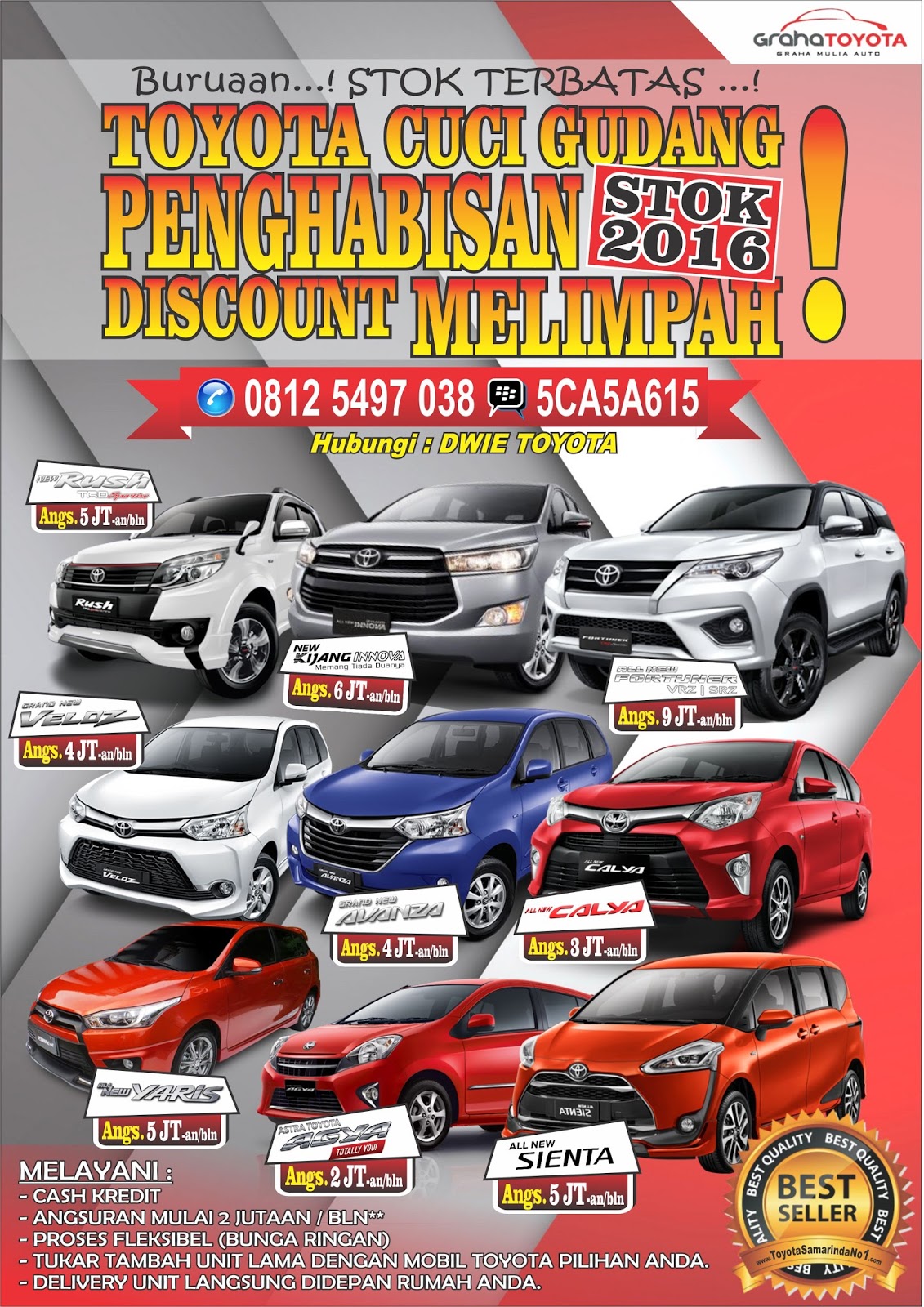 Promo Cuci Gudang Penghabisan Stok 2016 Di Toyota Samarinda No 1 Toyota Samarinda