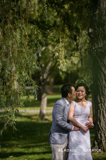 first look for bride and groom at Larz Anderson Park