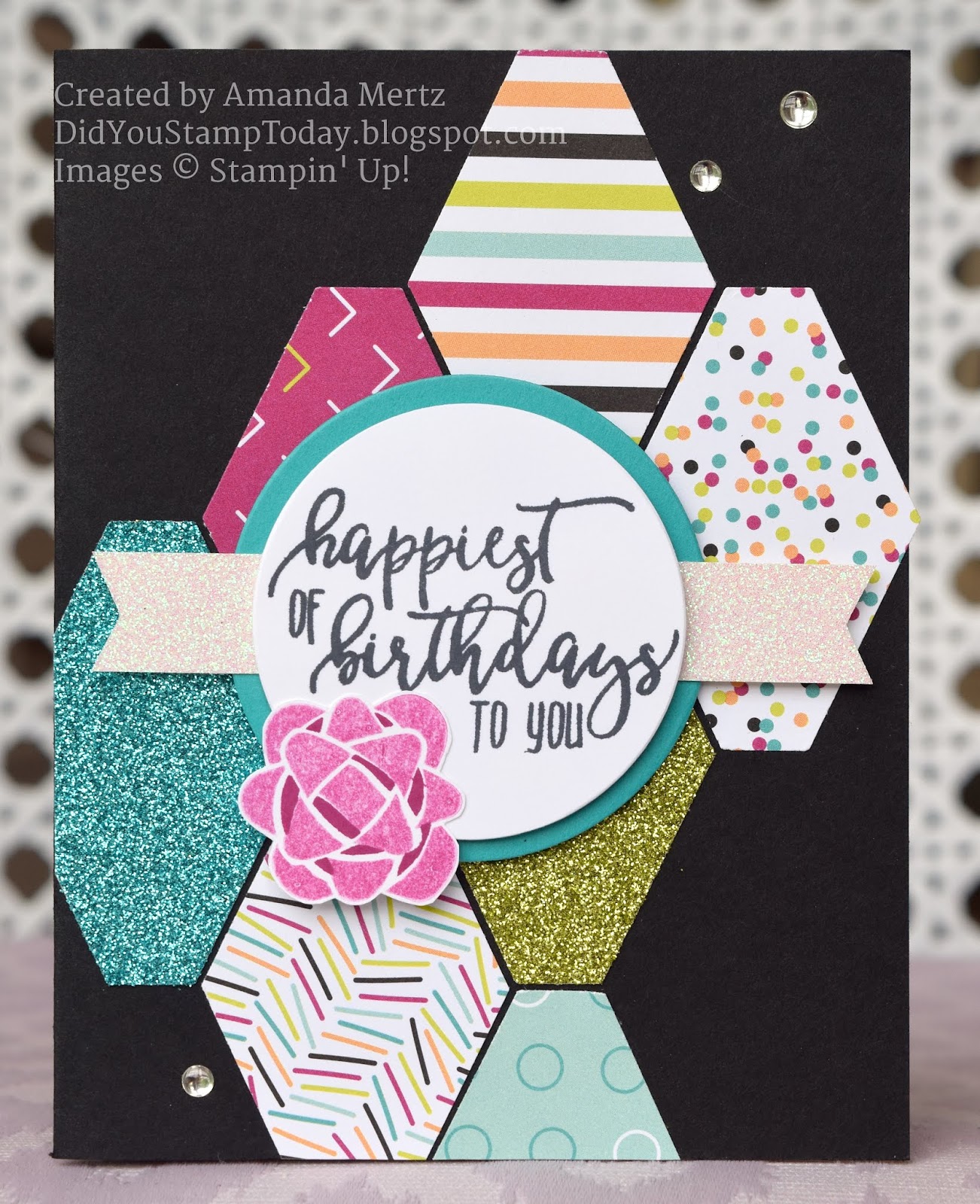 Did You Stamp Today? Tailored Tag Background Stampin' Up! Tailored